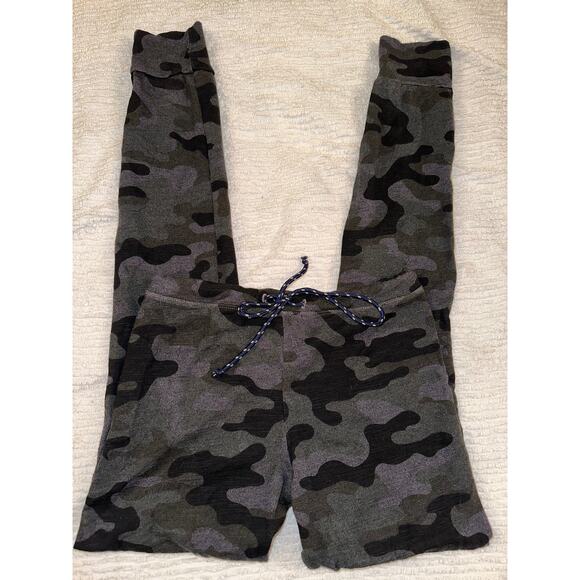 SUNDRY GRAY GREY CAMO CAMOUFLAGE SLIM SWEATPANTS LEGGINGS JOGGERS XS - Picture 1 of 4